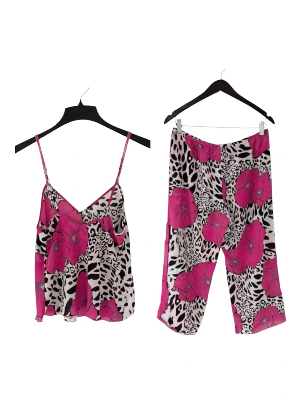 Josie Natori Silky Floral Pajama Set